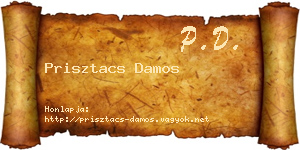 Prisztacs Damos névjegykártya